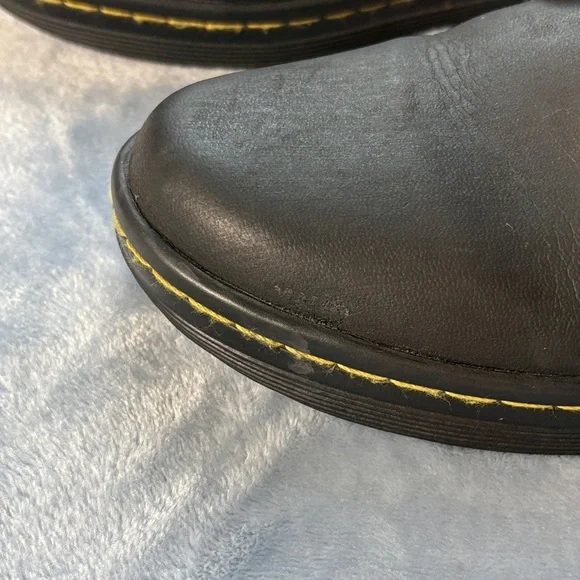 Dr. Martens Black and Gray Combat Boots - Picture 9 of 11